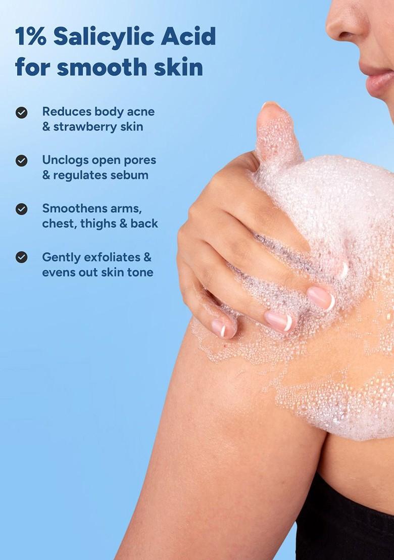 Arata 1 Salicylic Acid Body Wash Smoothes Skin Exfoliates Reduce Acne 300Ml