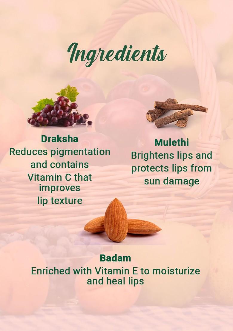 Biotique Fruit Brightening Lip Balm Reduces Pigmentation Evens Out Tone 12G