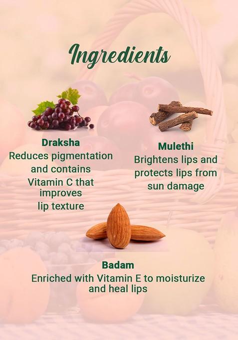 Biotique Fruit Brightening Lip Balm Reduces Pigmentation Evens Out Tone 12G