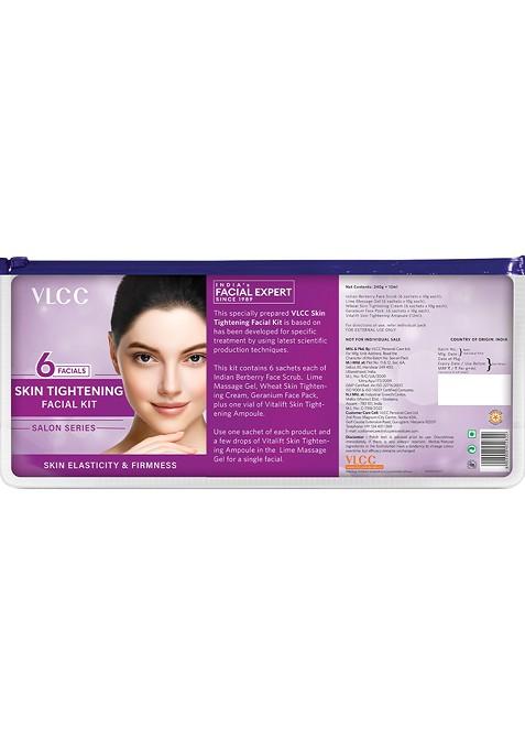 Vlcc Salon Series Skin Tightening Facial Kit 6 Facials 240G 12Ml
