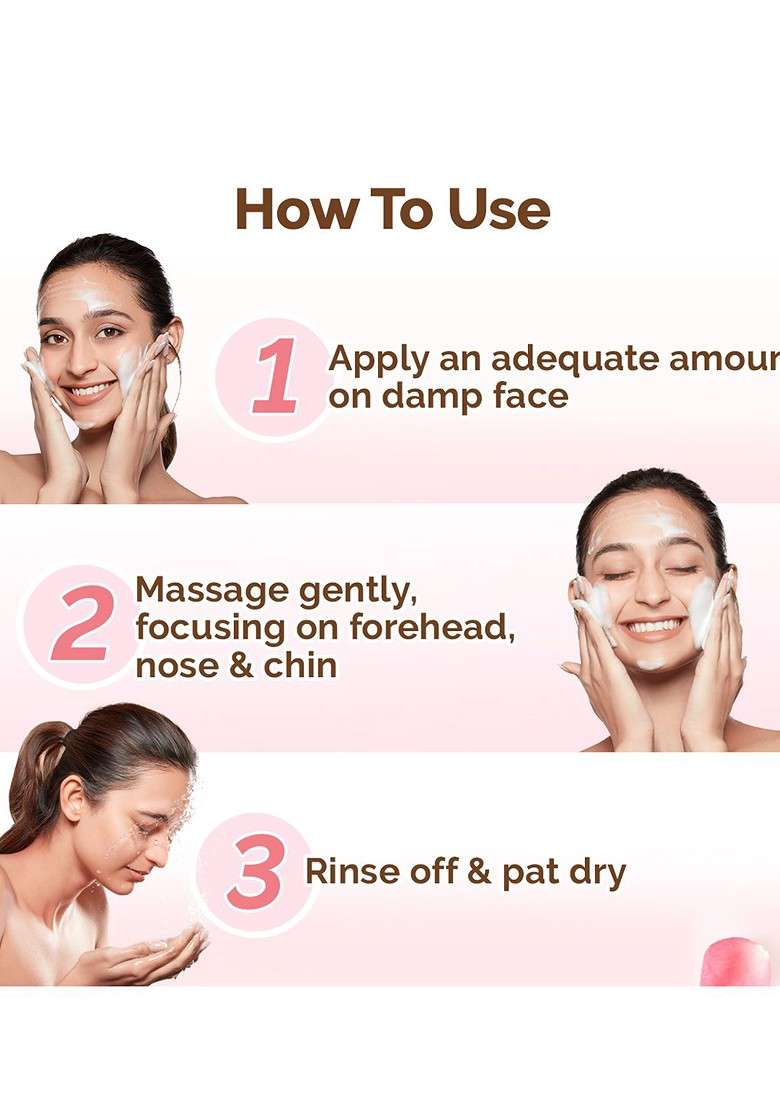 Mamaearth Multani Mitti Face Wash With Bulgarian Rose For Oil Control Acne 100 Ml - Indya