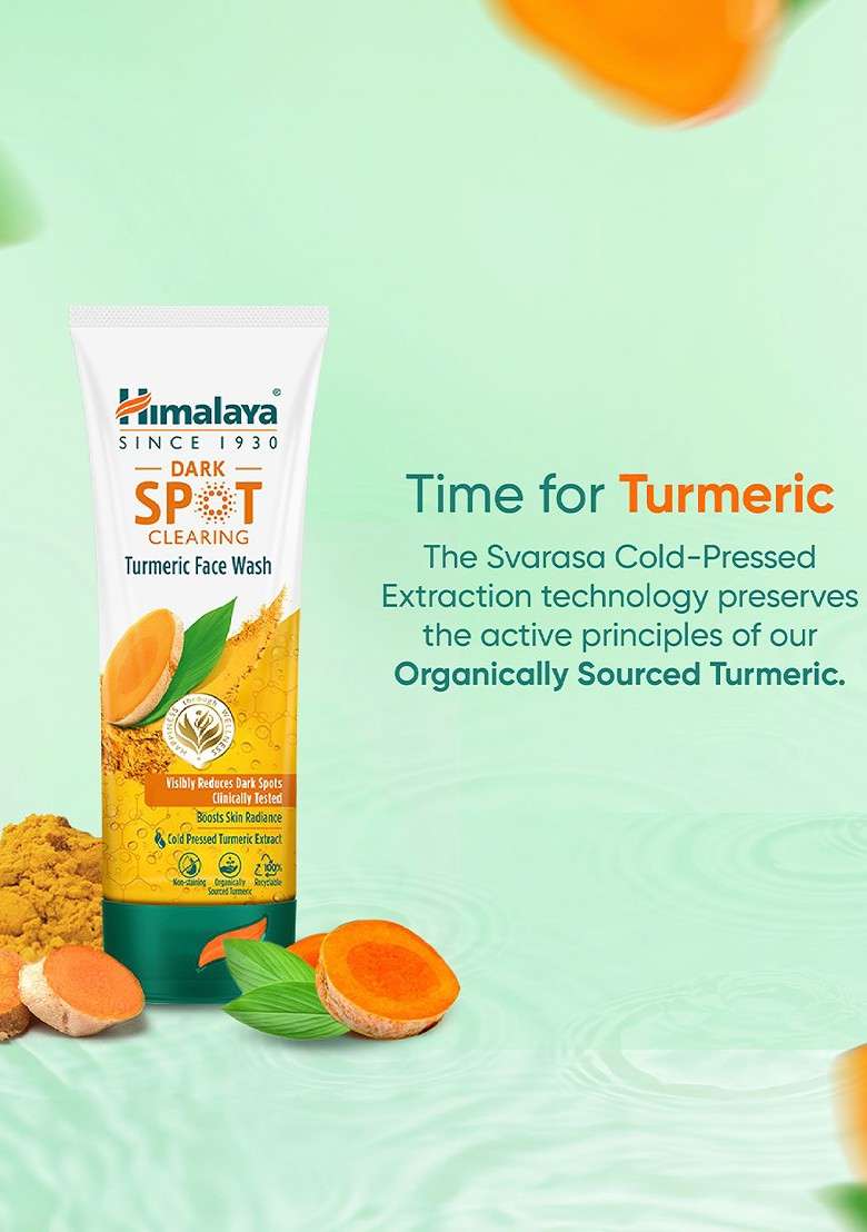 Himalaya Dark Spot Clearing Turmeric Face Wash 100 Ml - Indya