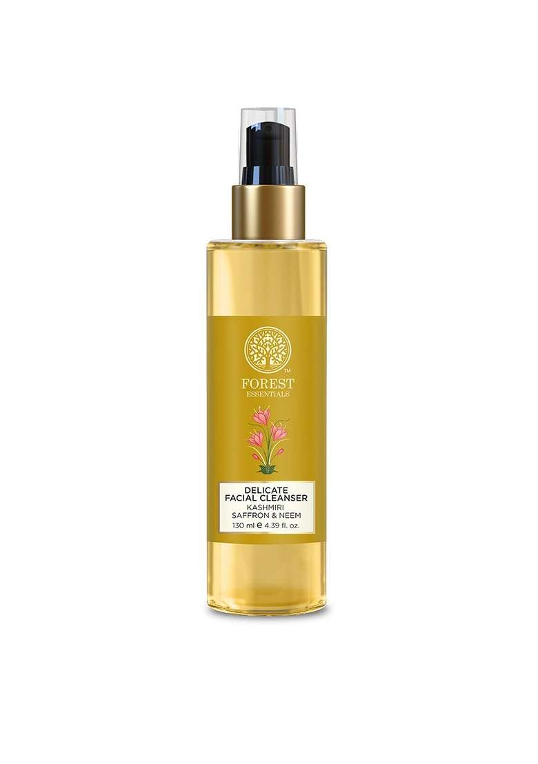 Forest Essentials Delicate Face Cleanser With Kashmiri Saffron Neem For Oily Skin 130Ml - Indya