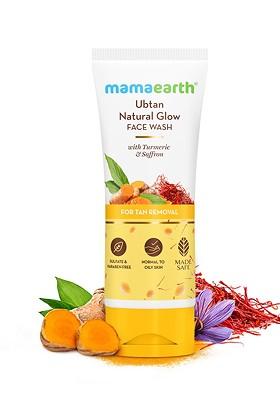 Mamaearth Ubtan Natural Face Wash With Turmeric Saffron For Tan Removal 100Ml