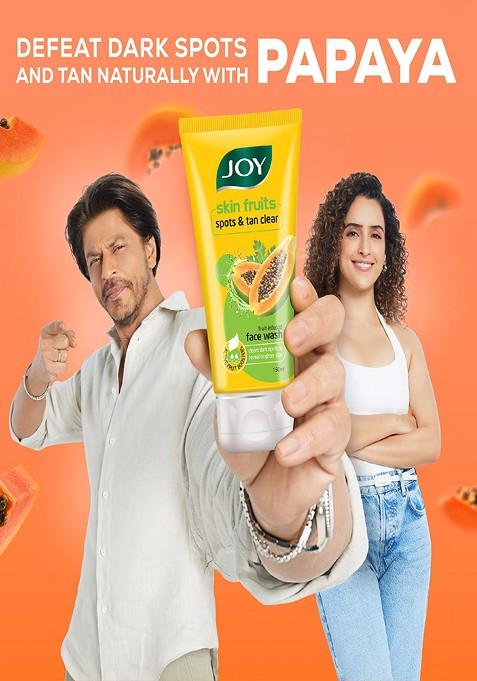 Joy Set Of 2 Papaya Spots Tan Clear Face Wash 150 Ml Each