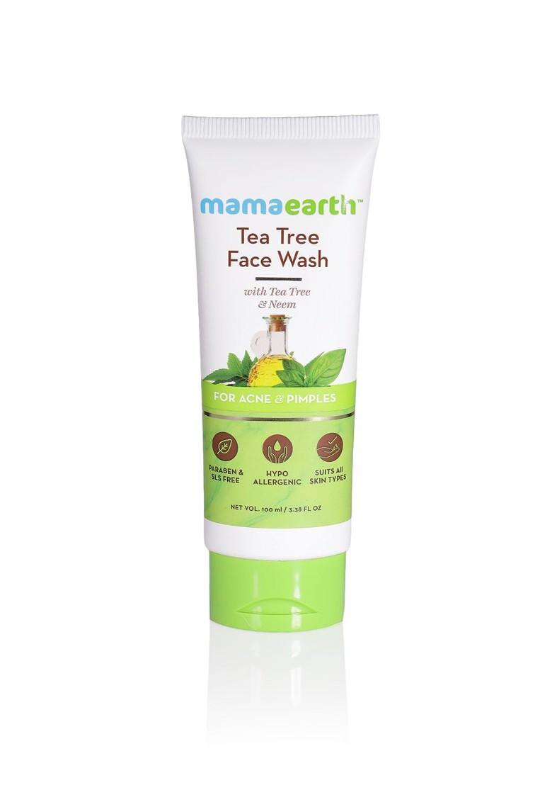 Mamaearth Tea Tree Face Wash With Neem For Acne Pimples 100 Ml