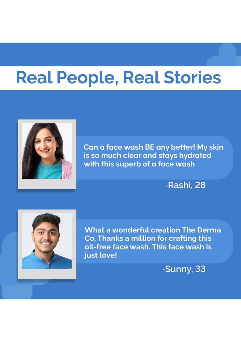 The Derma Co Oil Free Daily Face Wash With Hyaluronic Glycolic Acid 100 Ml