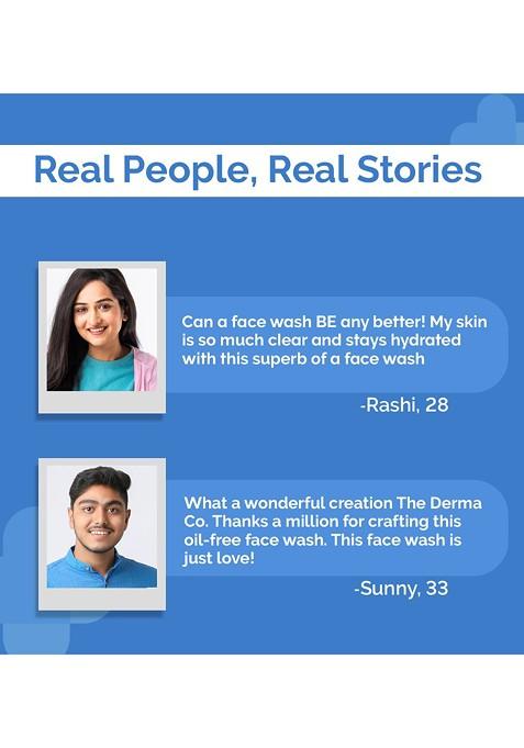 The Derma Co Oil Free Daily Face Wash With Hyaluronic Glycolic Acid 100 Ml