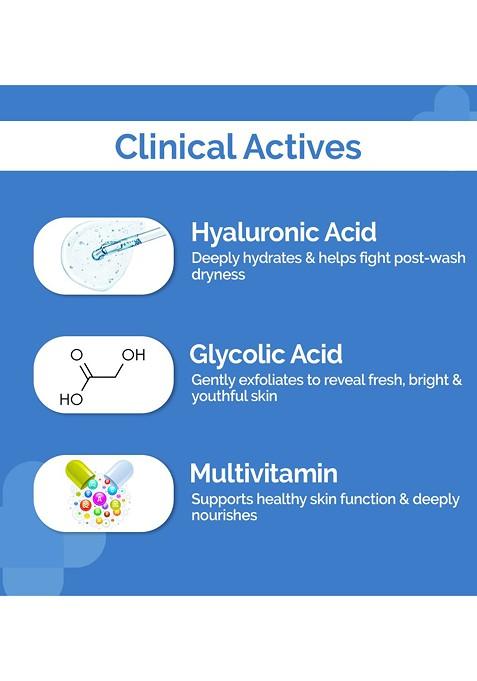 The Derma Co Oil Free Daily Face Wash With Hyaluronic Glycolic Acid 100 Ml