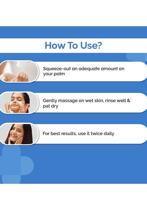 The Derma Co Oil Free Daily Face Wash With Hyaluronic Glycolic Acid 100 Ml