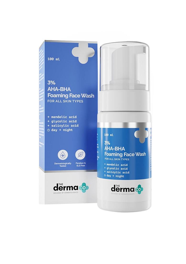 The Derma Co 3 Aha Bha Foaming Face Wash
