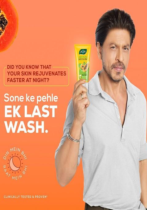 Joy Set Of 3 Lemon Papaya Ubtan Tan Removal Face Wash 150 Ml Each