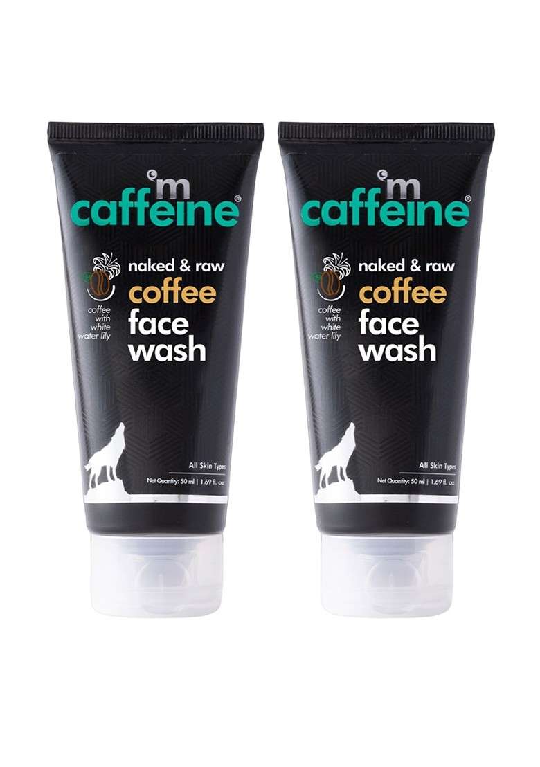 Mcaffeine Set Of 2 Naked Raw Coffee Face Wash 50Ml Each - Indya