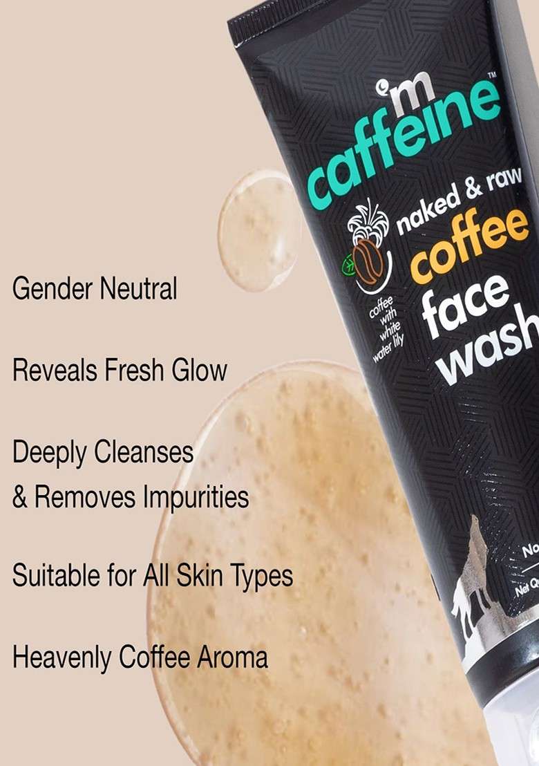 Mcaffeine Set Of 2 Naked Raw Coffee Face Wash 50Ml Each - Indya