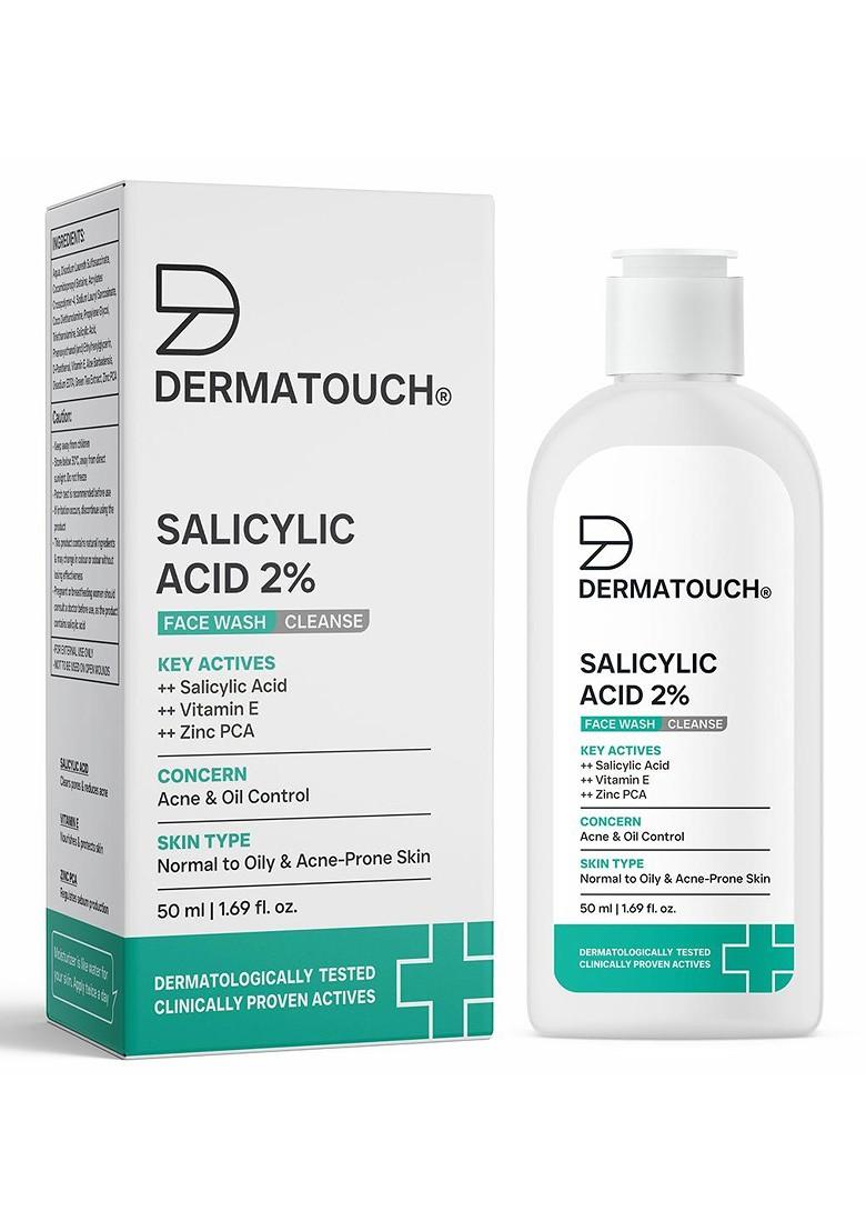 Dermatouch Salicylic Acid 2 Face Wash With Vitamin E Zinc Pca 50 Ml