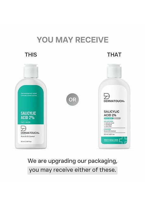 Dermatouch Salicylic Acid 2 Face Wash With Vitamin E Zinc Pca 50 Ml