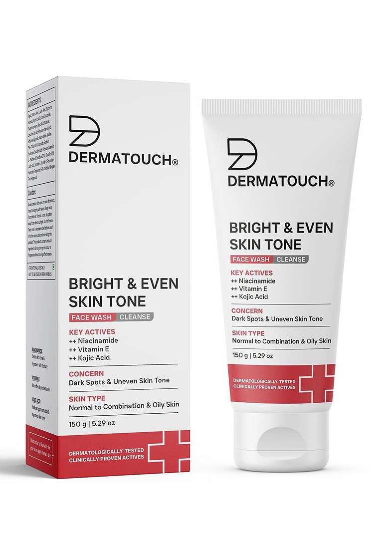 Dermatouch White Dailyglow Bright Even Skin Tone Face Wash 150 G - Indya
