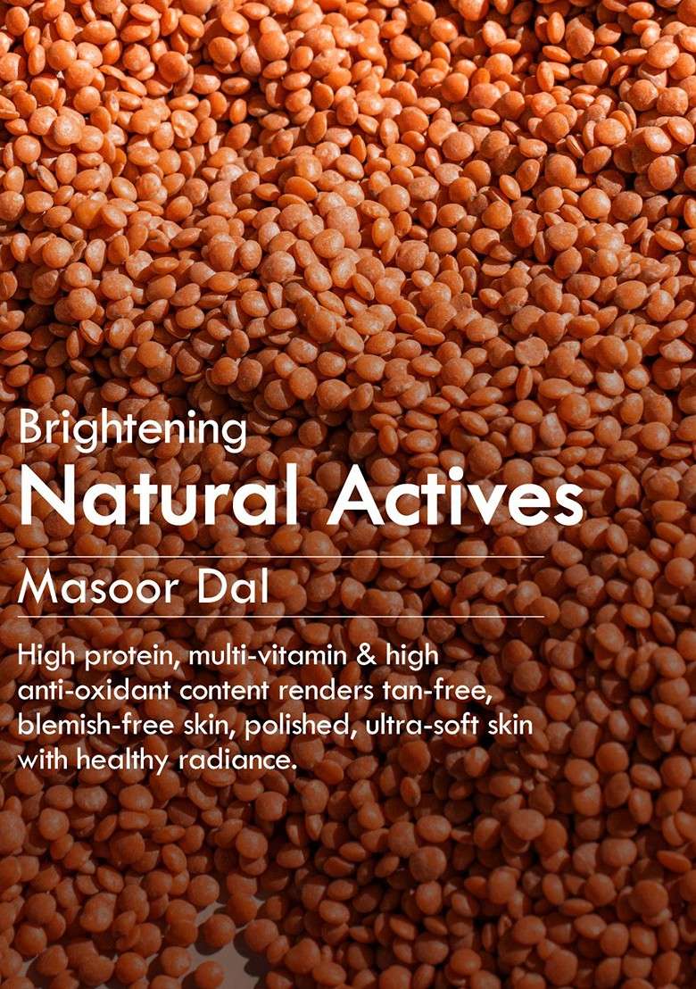 Nat Habit Masoor Dal Face Wash For Brightening Skin With And Moth 100G - Indya