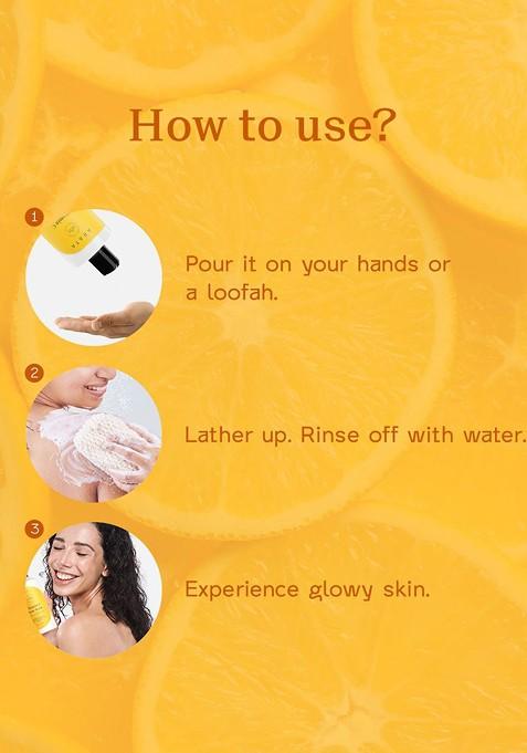 Arata Vitamin C Body Wash For Illuminating Bright Skin 300Ml