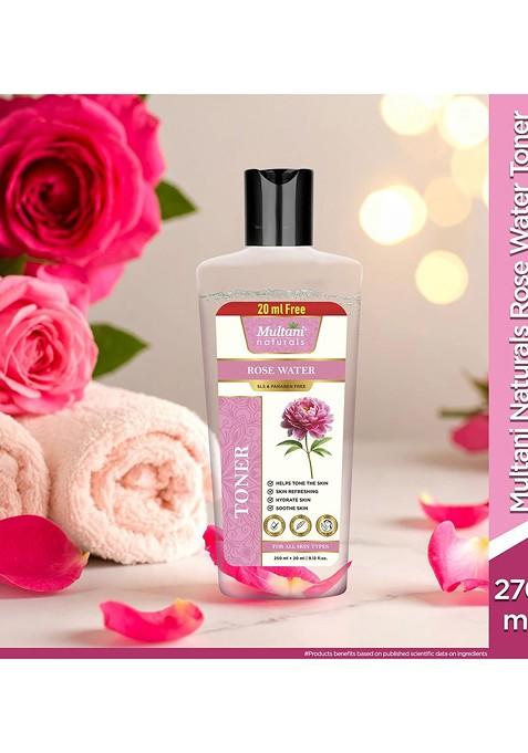 Multani Rose Water Toner For Skin Hydration 270 Ml
