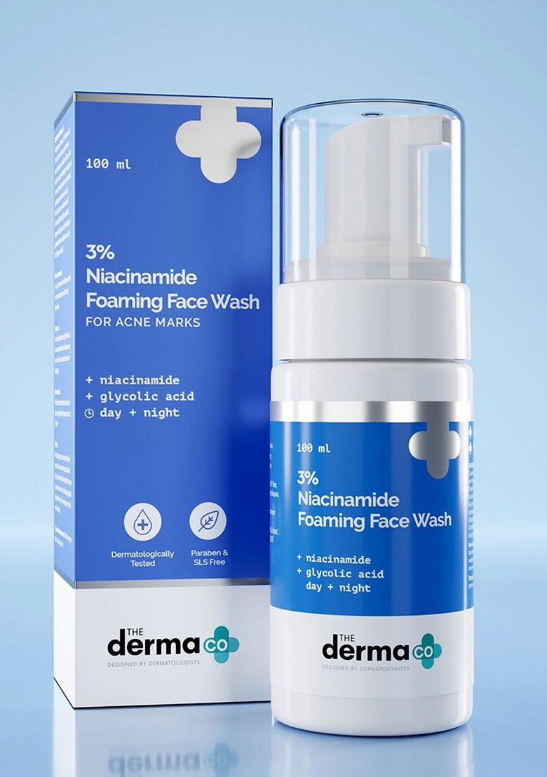 The Derma Co 3 Niacinamide Foaming Face Wash For Acne Marks 100 Ml