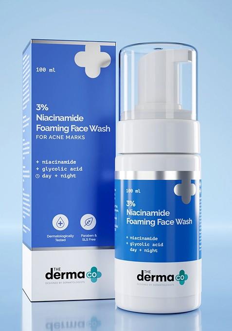 The Derma Co 3 Niacinamide Foaming Face Wash For Acne Marks 100 Ml