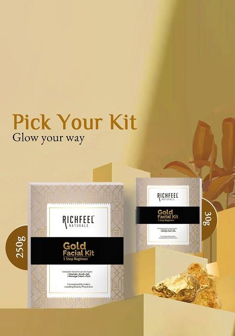 Richfeel 5 Step Gold Facial Kit 30 G