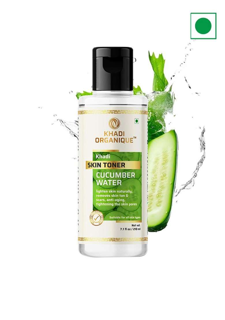 Khadi Organique Cucumber Water Skin Toner 210Ml - Indya