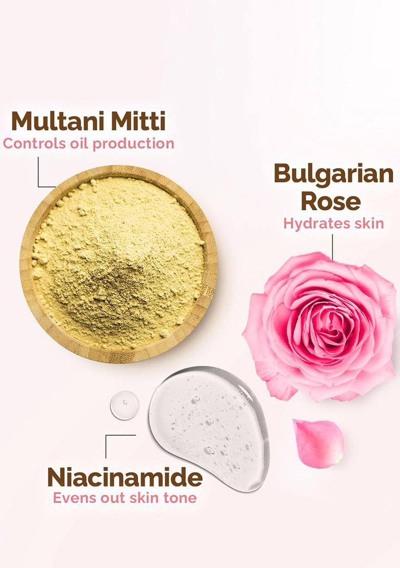 Mamaearth Mulatni Mitti Oil Balance Face Wash For Control Acne Prone Skin 150 Ml