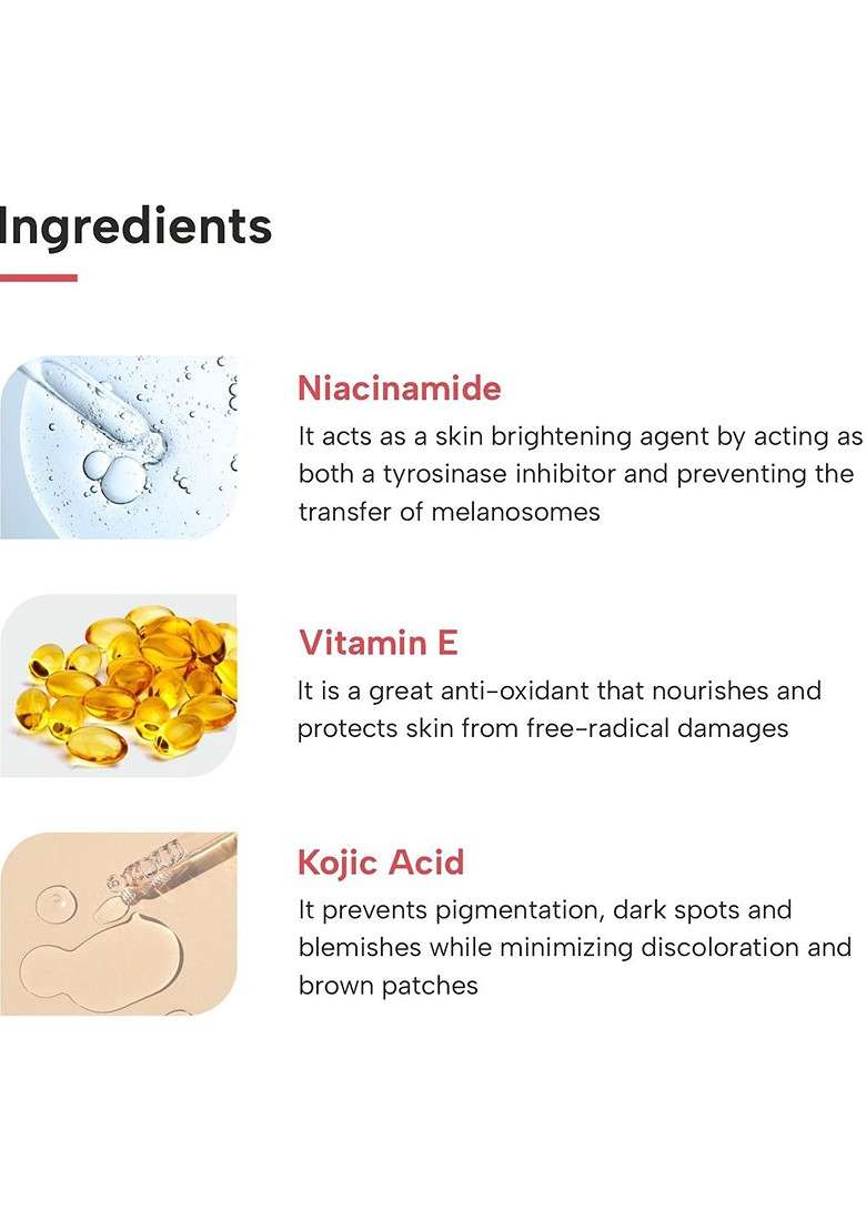 Dermatouch Set Of 2 Bright Even Tone Face Wash With Vitamin E Kojic Acid 70 G Each - Indya