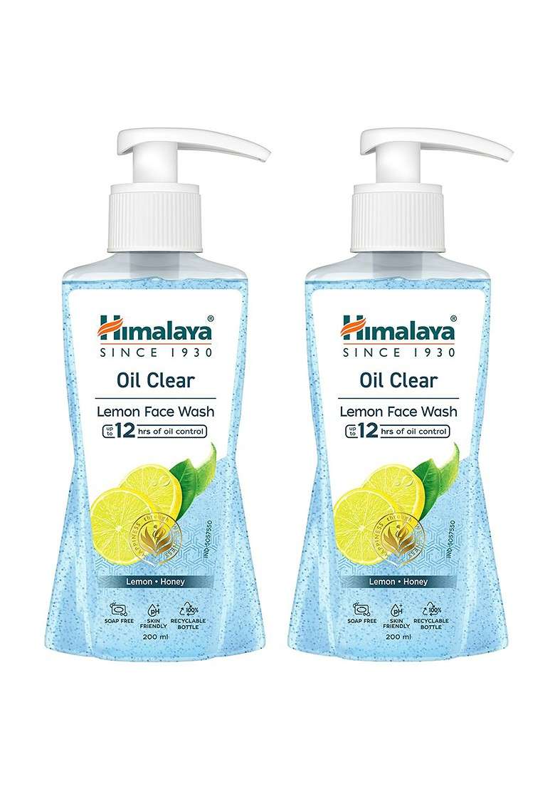 Himalaya Set Of 2 Oil Clear Lemon Face Wash With Honey 200 Ml Each - Indya