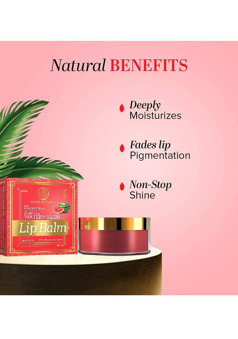 Khadi Natural Watermelon Lip Balm For Lasting Nourishment 5 G