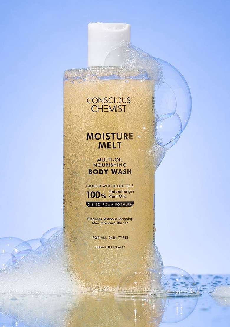 Conscious Chemist Moisture Melt Multi Oil Nourishing Bodywash 300Ml - Indya