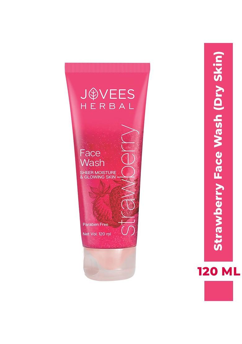 Jovees Herbal Strawberry Face Wash With For Hydrating Glowing Skin 120Ml