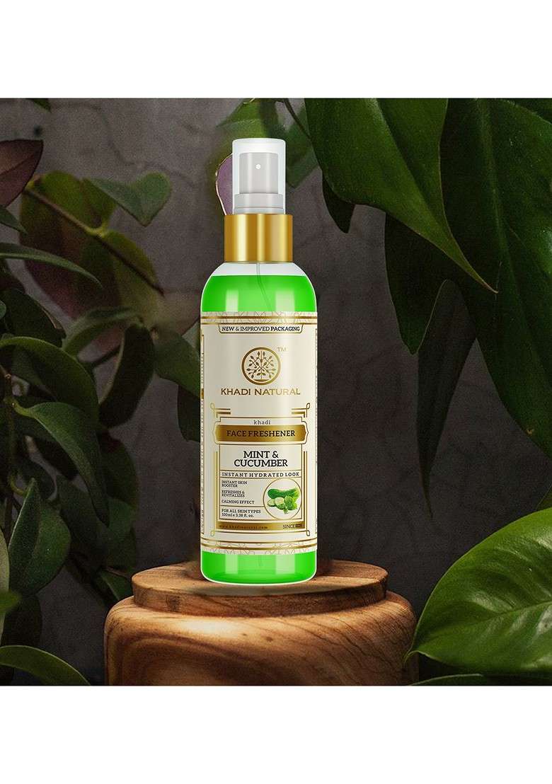 Khadi Natural Mint Cucumber Face Spray To Refresh Skin 100Ml - Indya