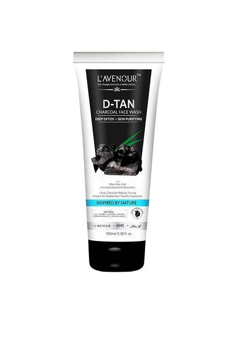 L'Avenour D Tan Charcoal Face Wash With Khas Kojic Acid 100Ml