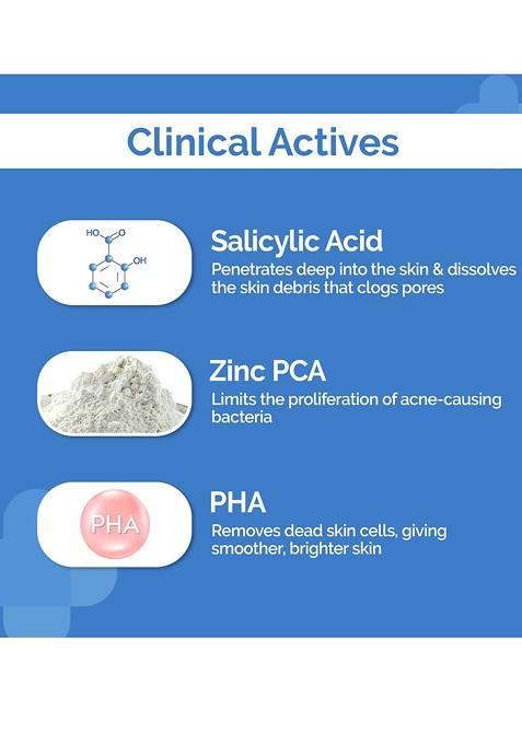 The Derma Co White 1 Salicylic Acid Foaming Daily Face Wash With For Active Acne 100 Ml