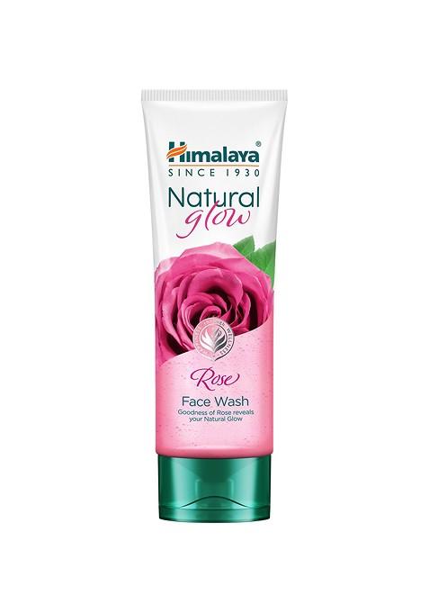 Himalaya Paraben Free Natural Glow Rose Face Wash With Flower Extract 50 Ml