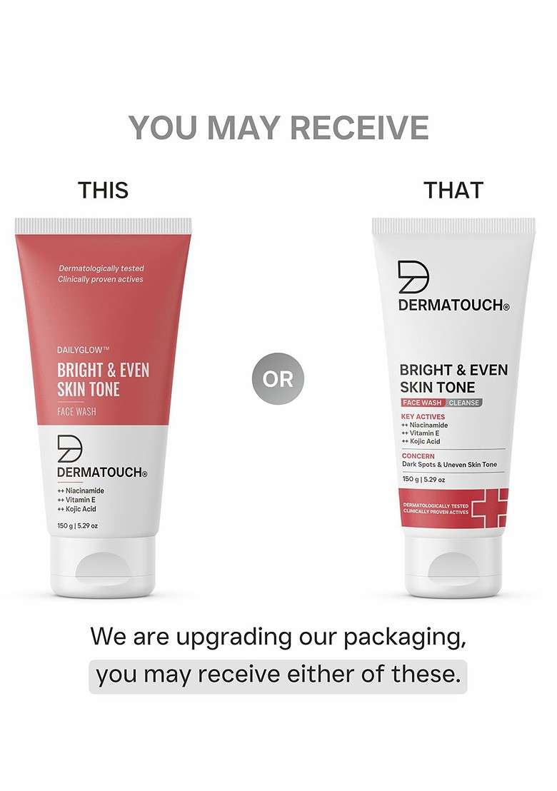 Dermatouch Set Of 2 Bright Even Tone Face Wash 150 G Each - Indya
