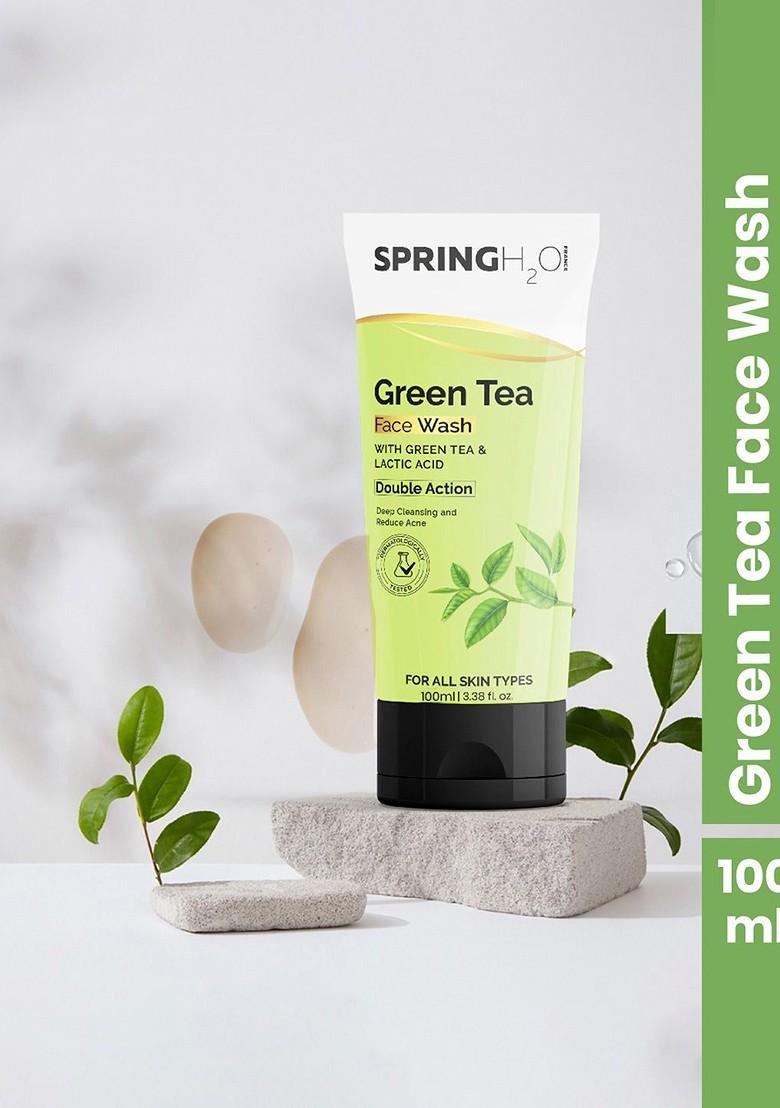 Spring H2O Green Tea Face Wash With Lactic Acid 100 Ml