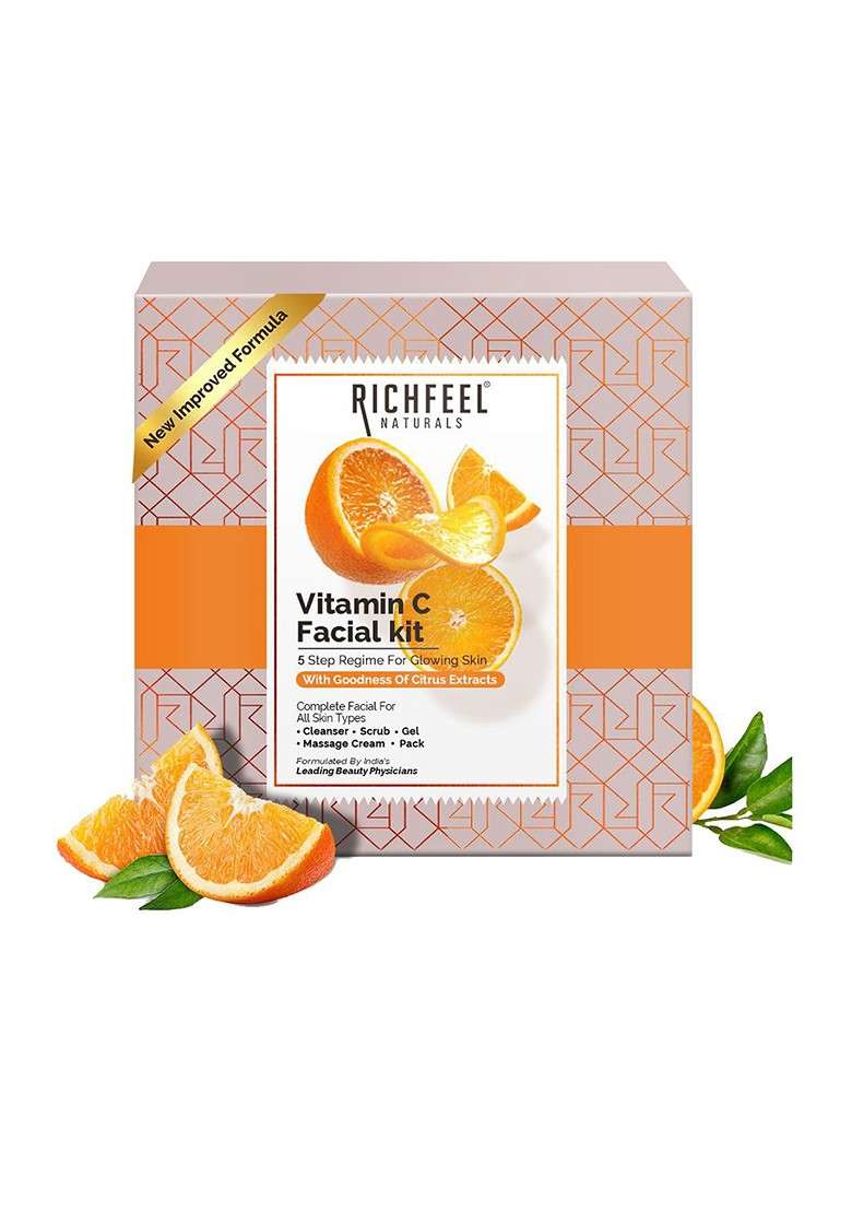 Richfeel 5 Step Vitamin C Brightening Facial Kit 30 G - Indya