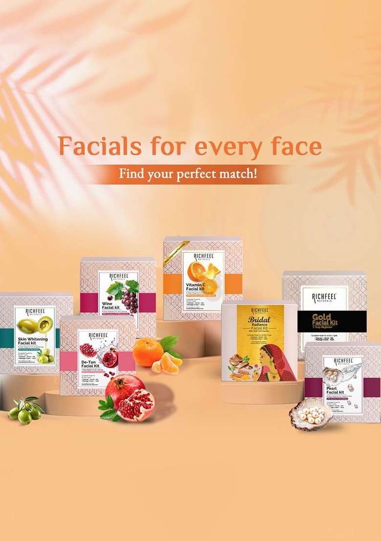 Richfeel 5 Step Vitamin C Brightening Facial Kit 30 G - Indya