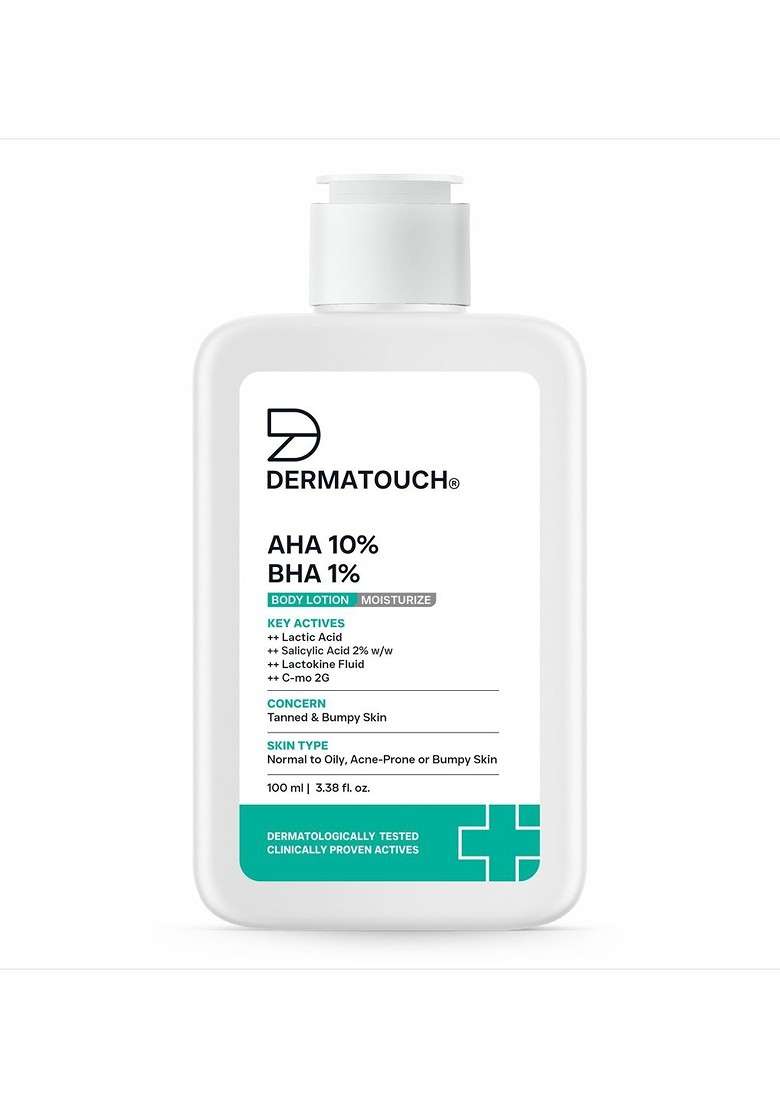 Dermatouch Aha 10 Bha 1 Body Lotion For Skin Moisturising 100 Ml - Indya
