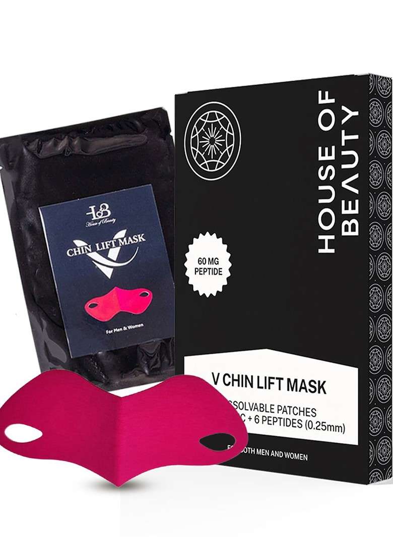 House Of Beauty V Chin Uplifting Mask For Jawline Double Reduction Collagen Gel - Indya