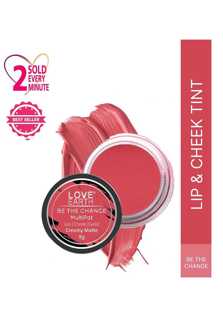 Love Earth Multipot Creamy Matte Lip Cheek Eyelid Tint 8 G Be The Change