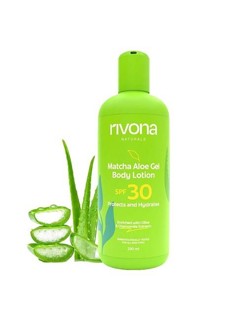 Rivona Naturals Matcha Aloe Gel Spf 30 Lightweight Body Lotion 250 Ml