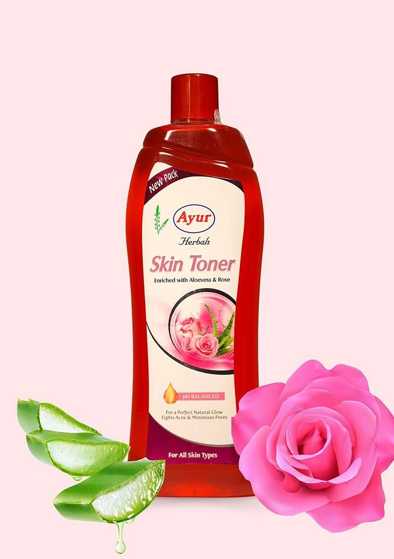 Ayur Herbals Skin Toner With Rose Mint 1000Ml - Indya