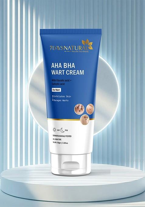 7Daysnatural Aha Bha Wart Cream To Remove Warts 50G