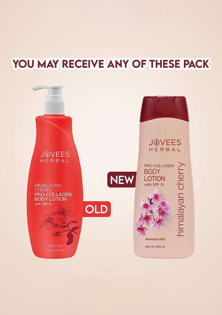 Jovees Himalayan Cherry Pro Collagen Hand Body Lotion With Spf 300 Ml - Indya