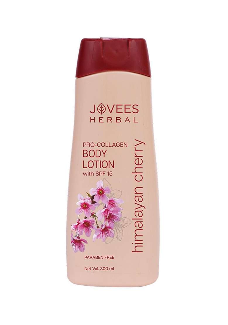 Jovees Himalayan Cherry Pro Collagen Hand Body Lotion With Spf 300 Ml - Indya